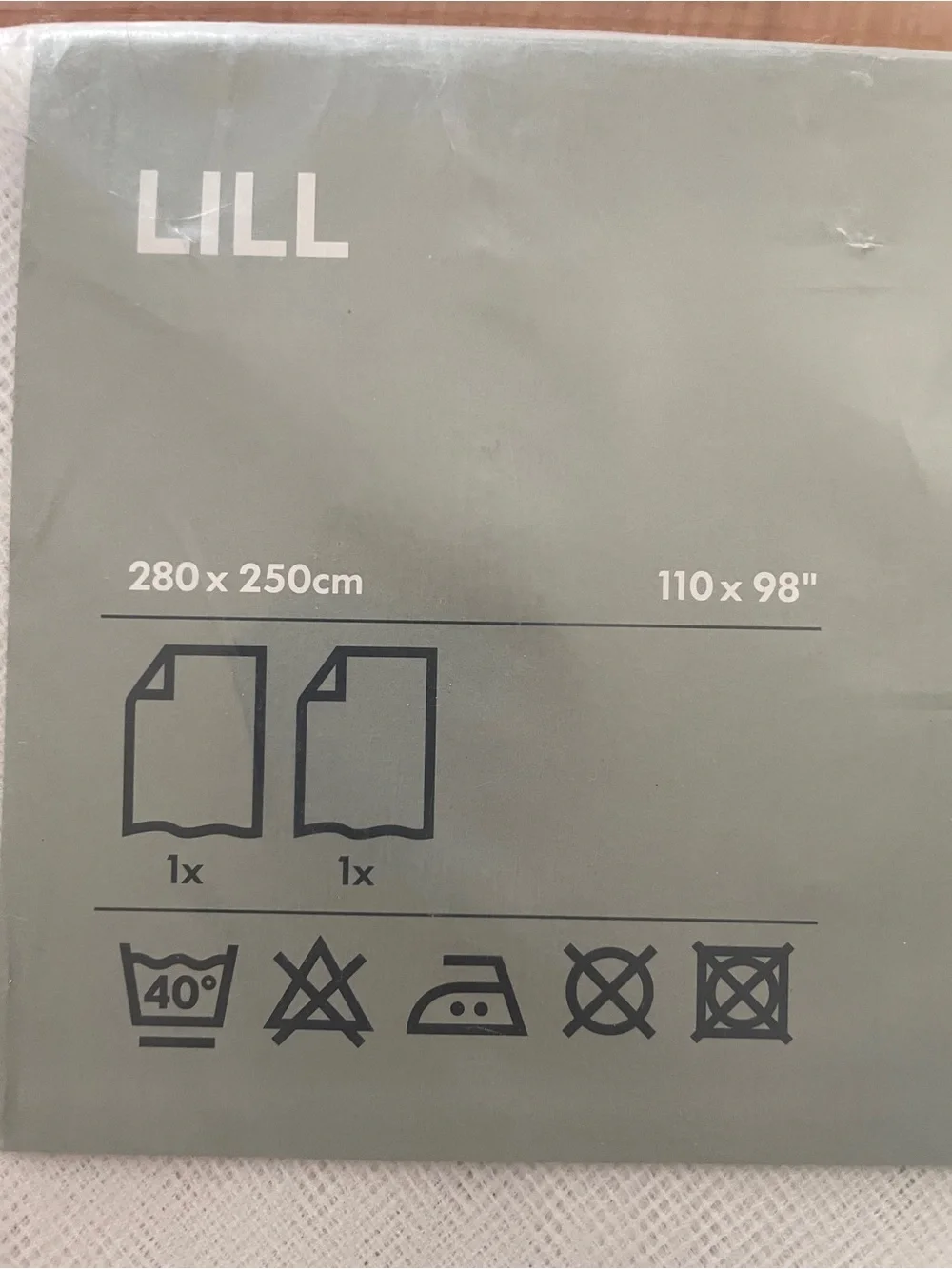 IKEA LILL White Sheer Curtain 110” x 98”, 4 panels (2 Pairs)